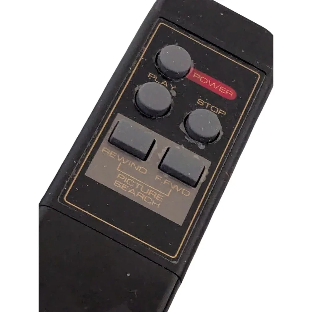 Vintage Unbranded TV VCR Remote Control 5 Button Stop Play Power Tested VHS